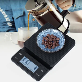 通販 ミニ液晶デジタル電子コーヒースケールタイマーキッチンスケール不朽食品スケールコーヒースケールポケットグラムスケール