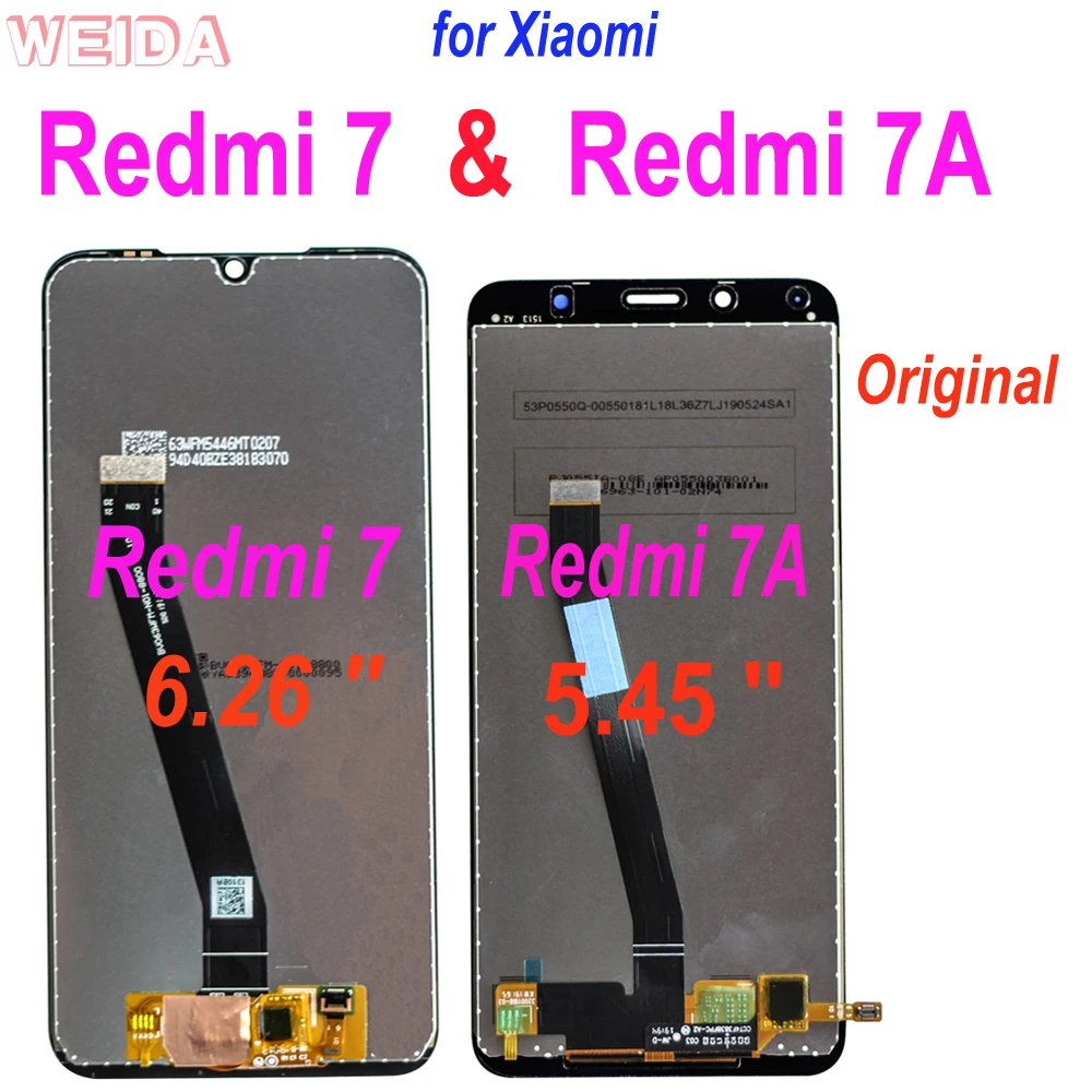 

AAA + LCD для Xiaomi Redmi 7 Redmi 7A ЖК-дисплей сенсорный экран дигитайзер сборка Замена с рамкой для Xiaomi Redmi 7 LCD