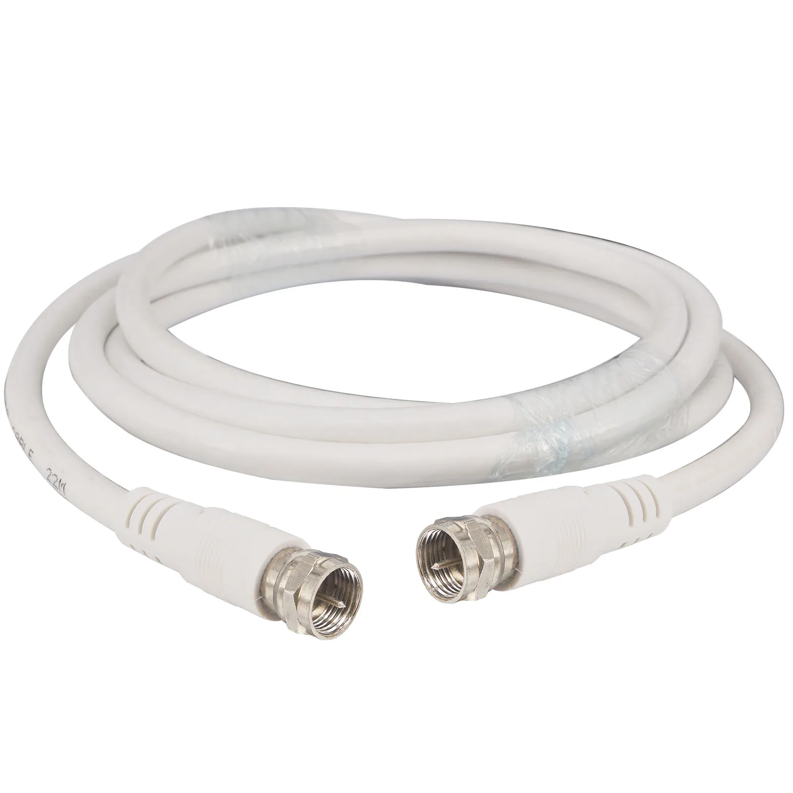 Tv Coax White Cable Weather Proof F Male To Male With Rg6