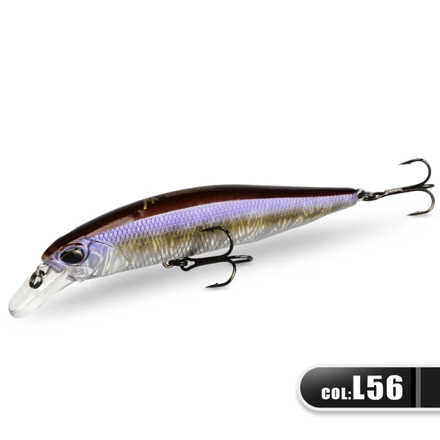 MRERDITH JERK MINNOW 100F 14g  Floating Wobbler Fishing Lure 24Color Minnow Lure Hard Bait Quality Professional Depth0.8-1.0m JBR-100F-L56
