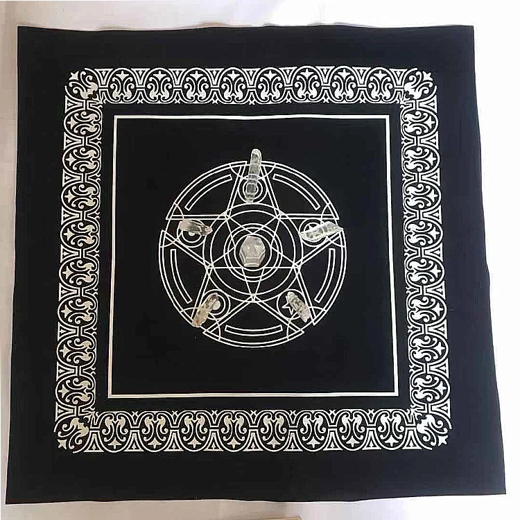 Кольцо богини фазы Луны Таро Luen Rune Tarot Волшебная церемония ткань пятиконечная