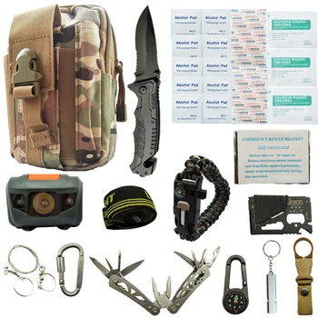 

Outdoor First Aid Kit 17.5*12*6CM EVA 800D Nylon Flannelette SOS Emergency Field Living Travelling High Quality First Aid Kit