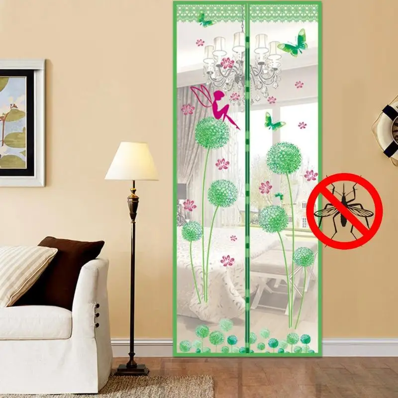 Летние магниты москитная сетка занавеска дверь сетка насекомое сетка с магнитами на дверь сетка экран домашняя дверь занавеска s Portiere