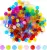 Пластиковые маркеры 500 прозрачных 8 цветов для подсчета бинго (Каждый измеряет диаметр 3/4 дюйма) - изображение