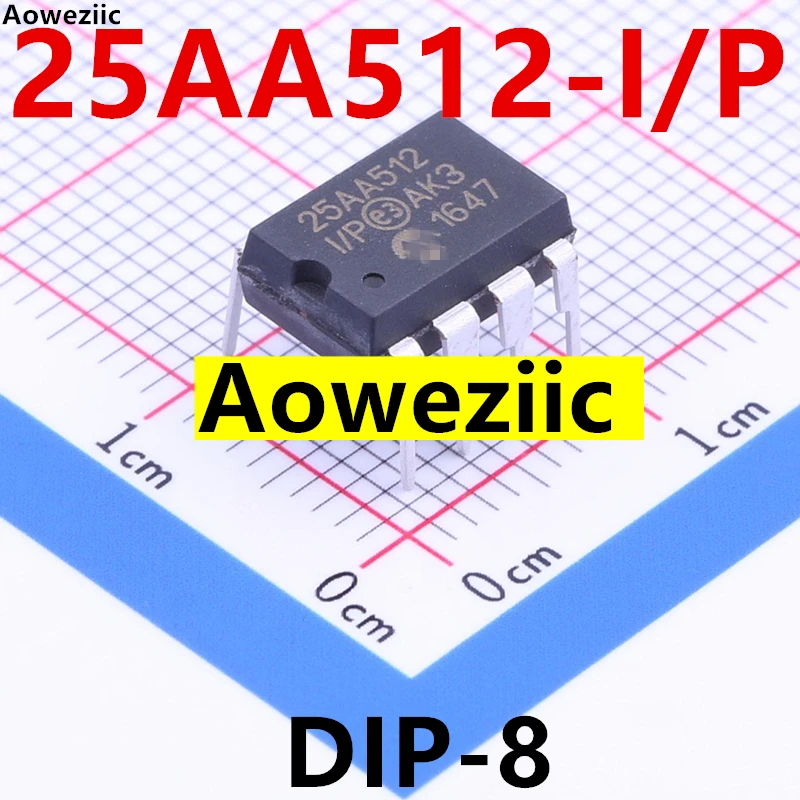 

Aoweziic 1Pcs/Lot EEPROM 25AA256-I/P 25AA512-I/P DIP-8 Memory Chip IC New Imported Original