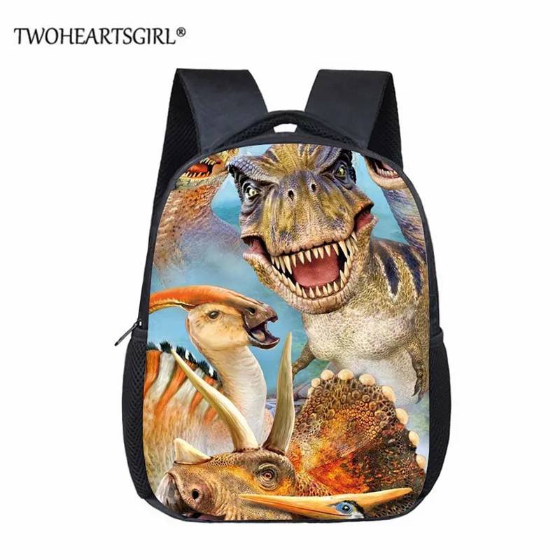 

Twoheartsgirl Dinosaur Trex 3D Print Children Bookbags kindergarten Boy Girl Cute Animal School Bags Travel Toy Storage Bag