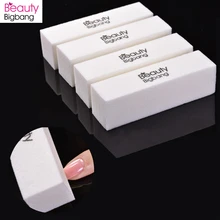 BEAUTYBIGBANG 9.4*2.5*2.5cm éponge lime à ongles blanc ponçage bloc tampon pour vernis à ongles Art lime a ongle nagelvijl paznokci(China)