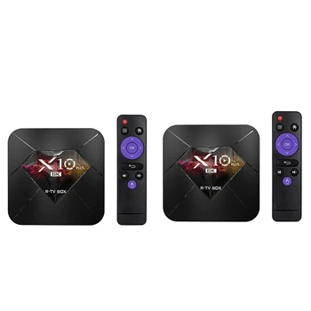 

R-TV BOX X10 PLUS Android 9.0 Smart TV Box Allwinner H6 UHD 4K Media Player 6K Ie Decoding 4GB / 64GB 2.4G WiFi 100M LAN USB3