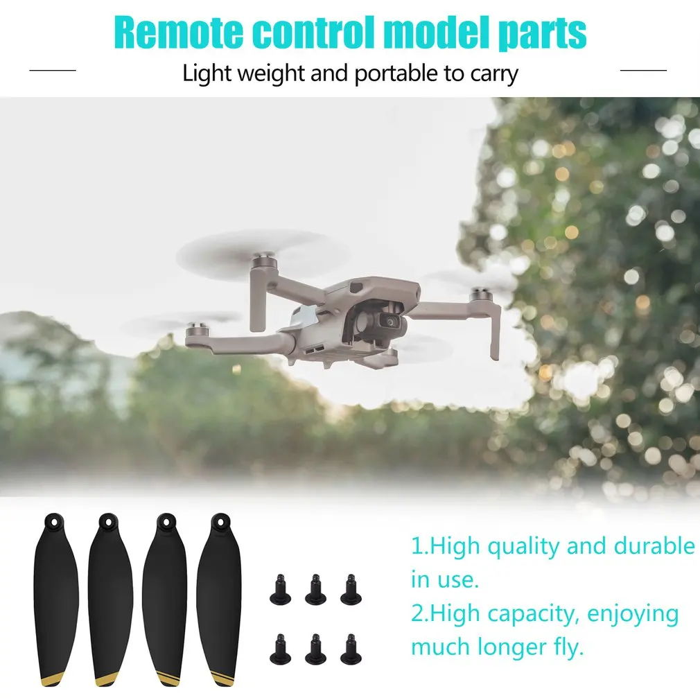 Мини-пропеллеры 4726 для Dji Mavic, мини-Дрон, тише, полёт, золотая, Серебряная линия, мощные складные, малошумные пропеллеры