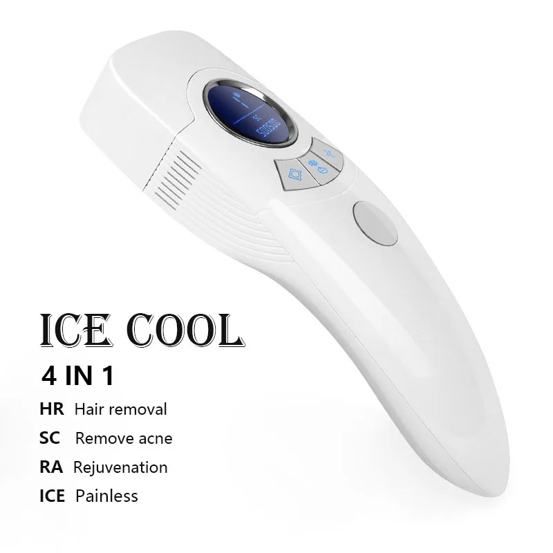 

NEW ICE Cold Laser Depilator IPL Epilator Permanent Hair Removal 500000 Flash Body Leg Bikini Trimmer Photoepilator For Women