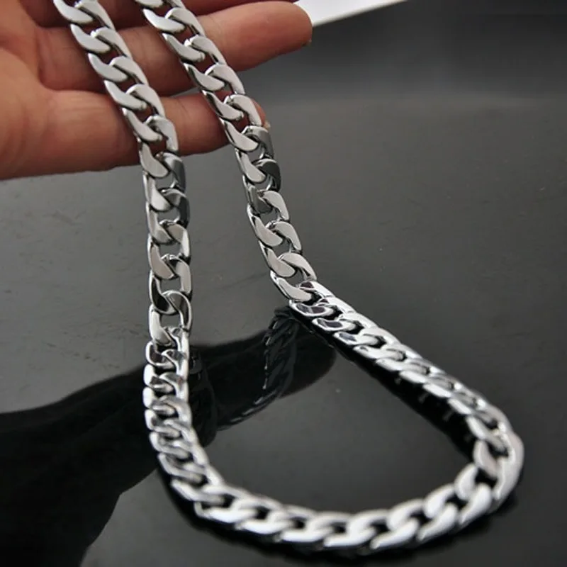 1Pcs 2020New Simple Titanium Steel Men's Necklace Twisted Piece Chain Stainless Steel Women's