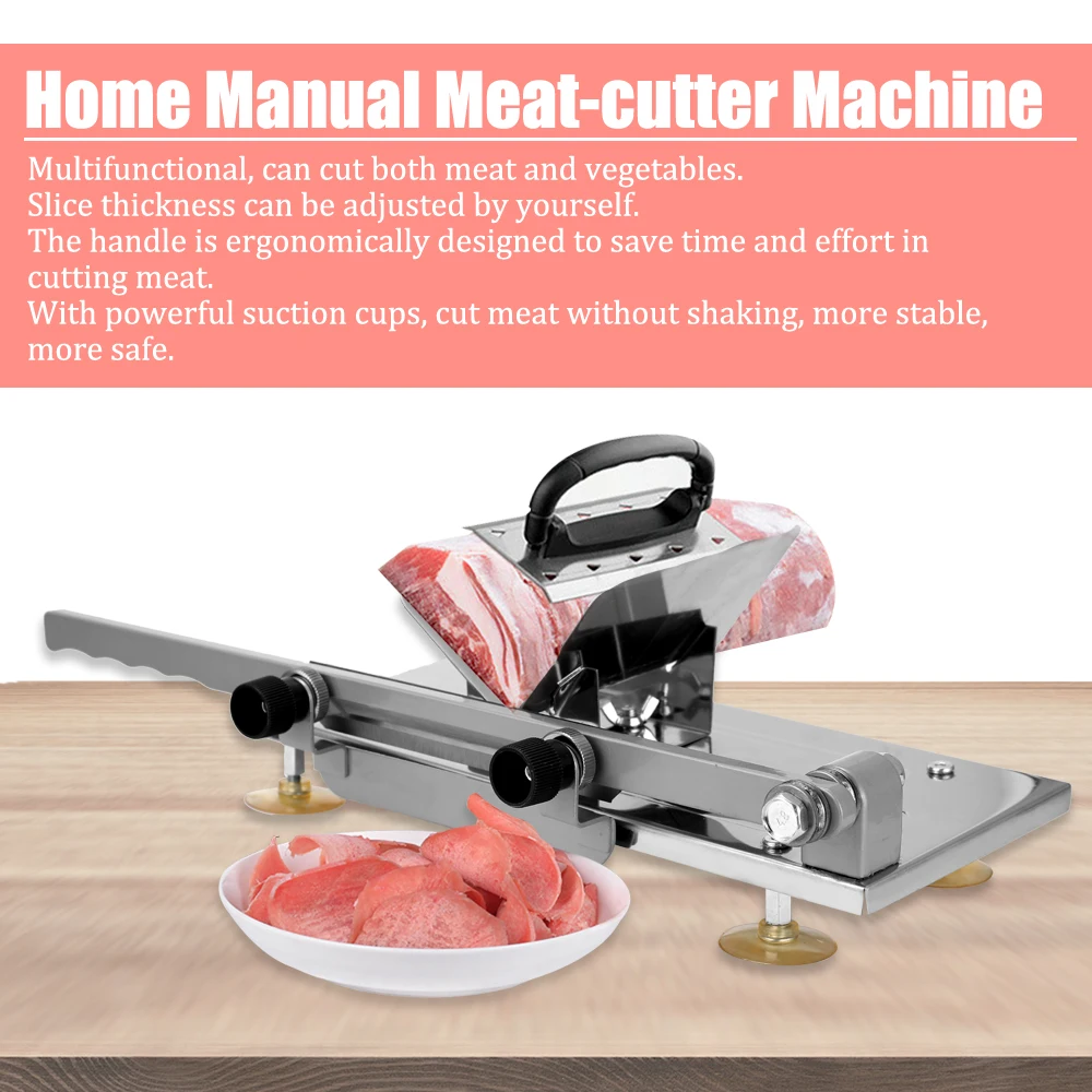 

Meat Lamb Slicer Home Manual Meat-cutter Machine Cattle Mutton Roll Frozen Meat Grinder Planing Machines Kitchen hotel tools
