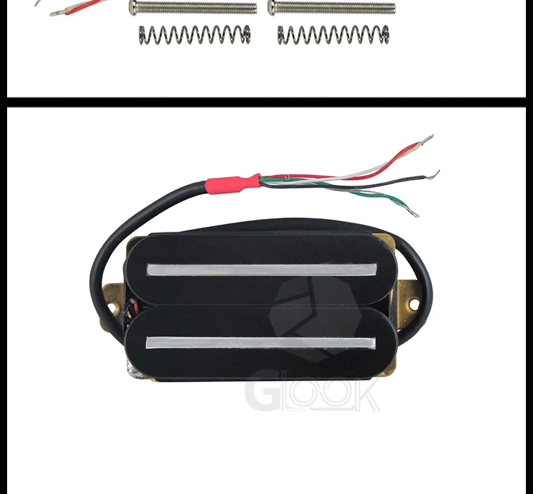 Electric Guitar Large Double Track Double Vibration Pickup Double Coil Duplex Two-Track Can Cut Single Musical Instrument Parts
