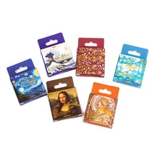 Autocollant séries de peintures célèbres du monde, étiquette décorative rétro, Style artistique, pour manuel, bricolage, 6 modèles, 45 pièces/boîte