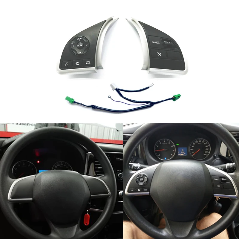 Круиз-контроль переключатель рулевого колеса Кнопка Аудио медиаплеер кнопки для Mitsubishi Outlander 2013- ASX Mirage Space Star