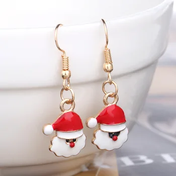 

Women Santa Claus Lovely Christmas Jewelry Dangle Earring Women Gifts