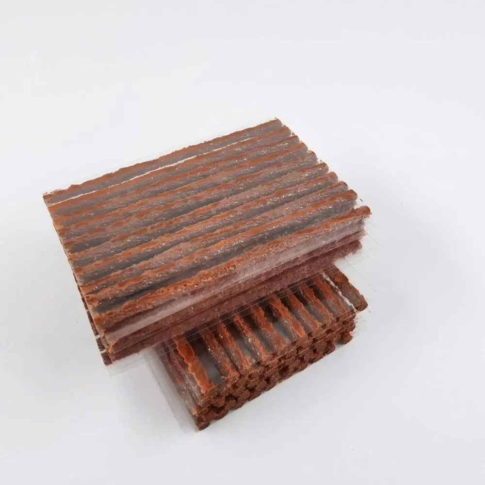 100mm x 3.5mm 타이어 수리 고무 스트립 50 피스/100 피스, 타이어 수리 도구 고무 스트립 타이어 수리