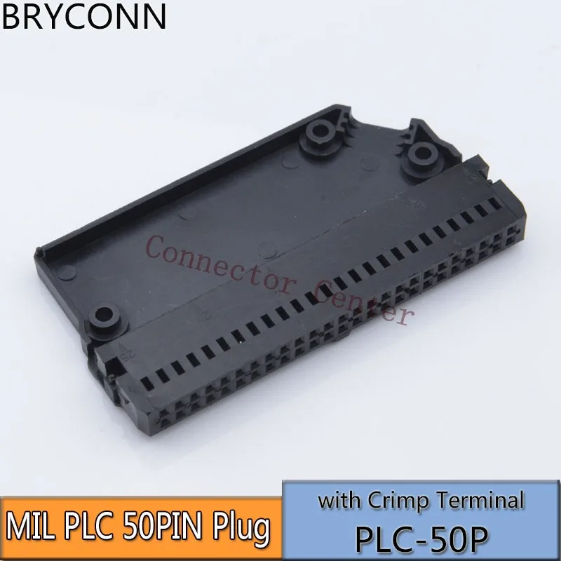 Соединитель 50PIN для PLC-50PIN кабеля MIL с обжимным наконечником