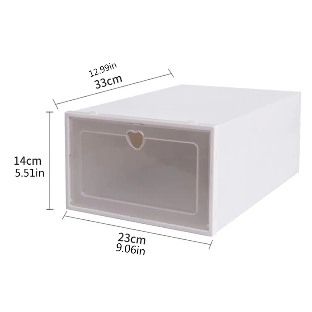 Прозрачная пластиковая коробка для обуви коробка для хранения обуви коробка для обуви флип-чехол ящик для хранения обуви артефакт утолщение