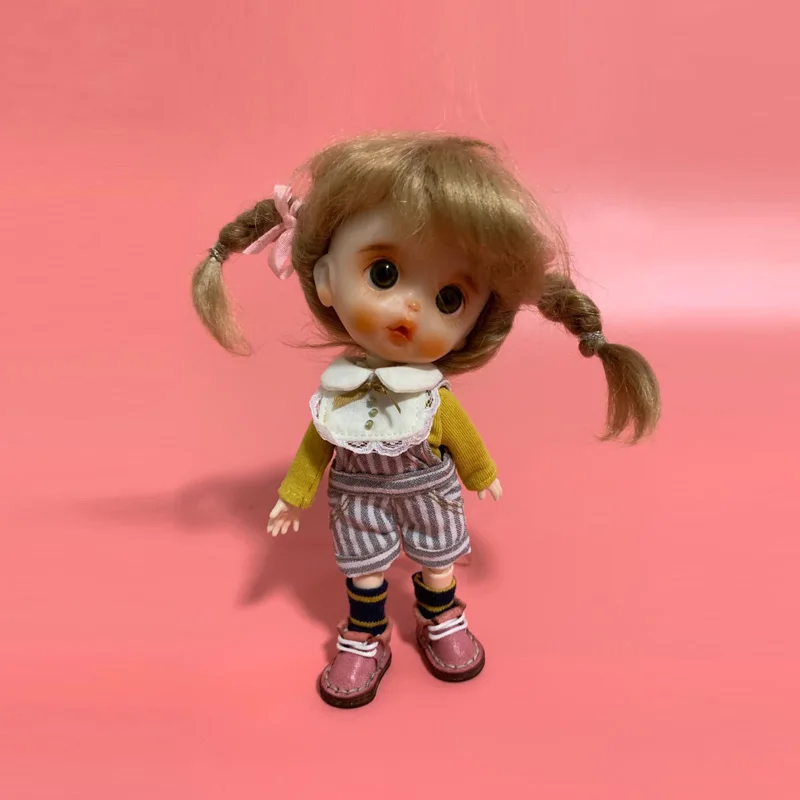Ob11 одежда для малышей 1/12 г. BJD простые джинсы шорты для подвешивания Красивая кукольная одежда с бантиком GSC аксессуары для кукольной одежды