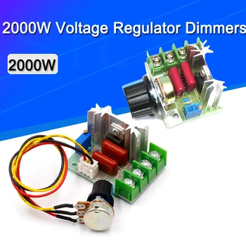 

AC 220V 2000W SCR Voltage Regulator Dimming Dimmers Motor Speed Controller Thermostat Electronic Voltage Regulator Module