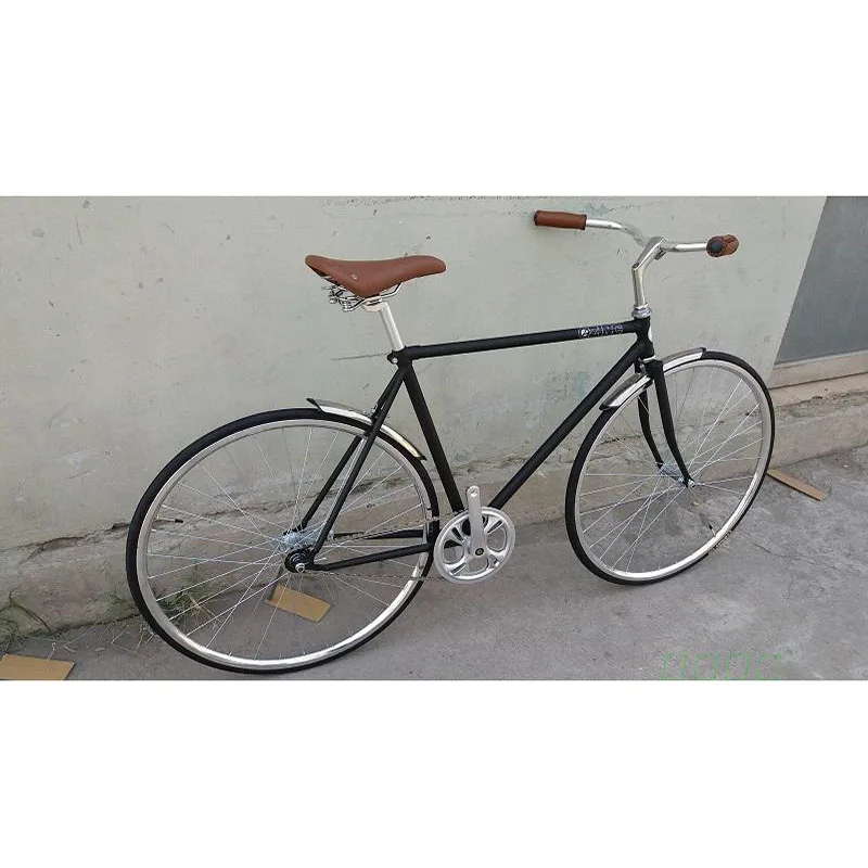 Retro bike sliver 700C Fixed Gear bike vintage Track Single speed Bike 52cm fixie bike black color frame Retro bike sliver 700C Fixed Gear bike vintage Track Single speed Bike 52cm fixie bike black color frame