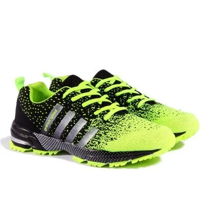 Ультра-светильник спортивная обувь для мужчин устойчивая спортивная обувь женские осенне-зимние кроссовки для тренировок дышащая уличная теннисная обувь - Цвет: green