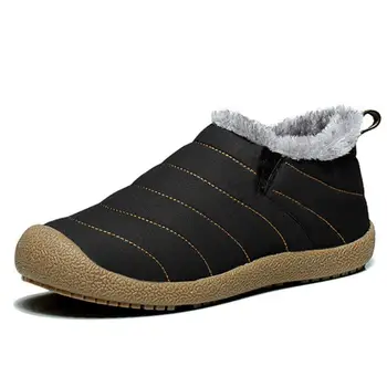 

Men Boots Waterproof Winter Men's shoes Warm Plush Snow Boots Non-slip Rain boots Casual Ankle Boots Men Booties Size 38-46