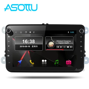 شراءAsottu VW301 أندرويد 9.0 مشغل أسطوانات للسيارة لسكودا لشركة فولكس فاجن جولف 6 7 بولو تيجوان باسات B6 B5 لتحديد المواقع والملاحة