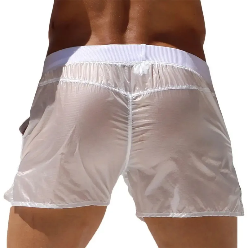 Swim trunks men Summer swimwear boxer briefs shorts breathable surf board beach