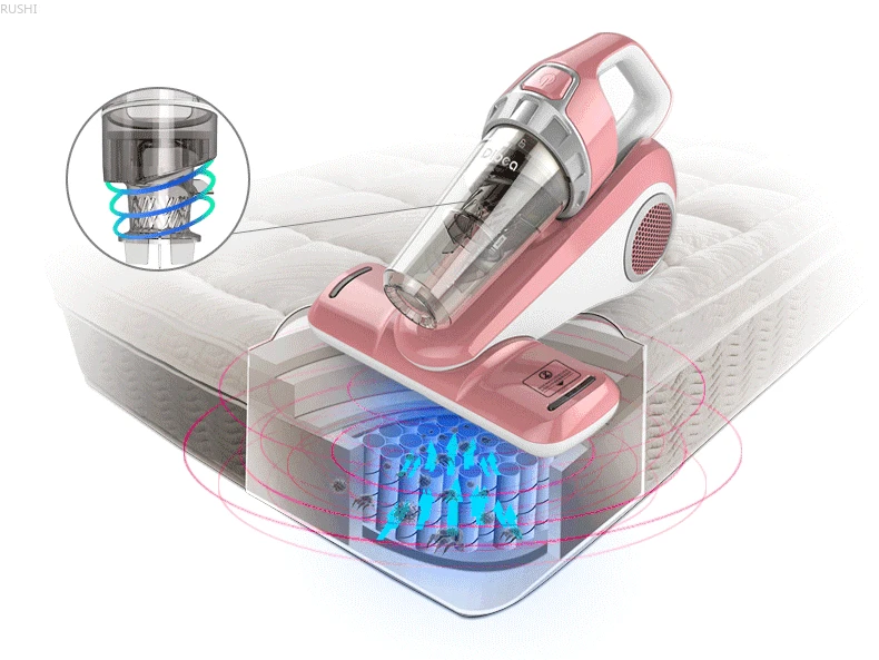  220V 300W Dibea Mite Remover Home Bed Ultraviolet Sterilizer Small Mite Cleaner UV-1008 with 4.5M P