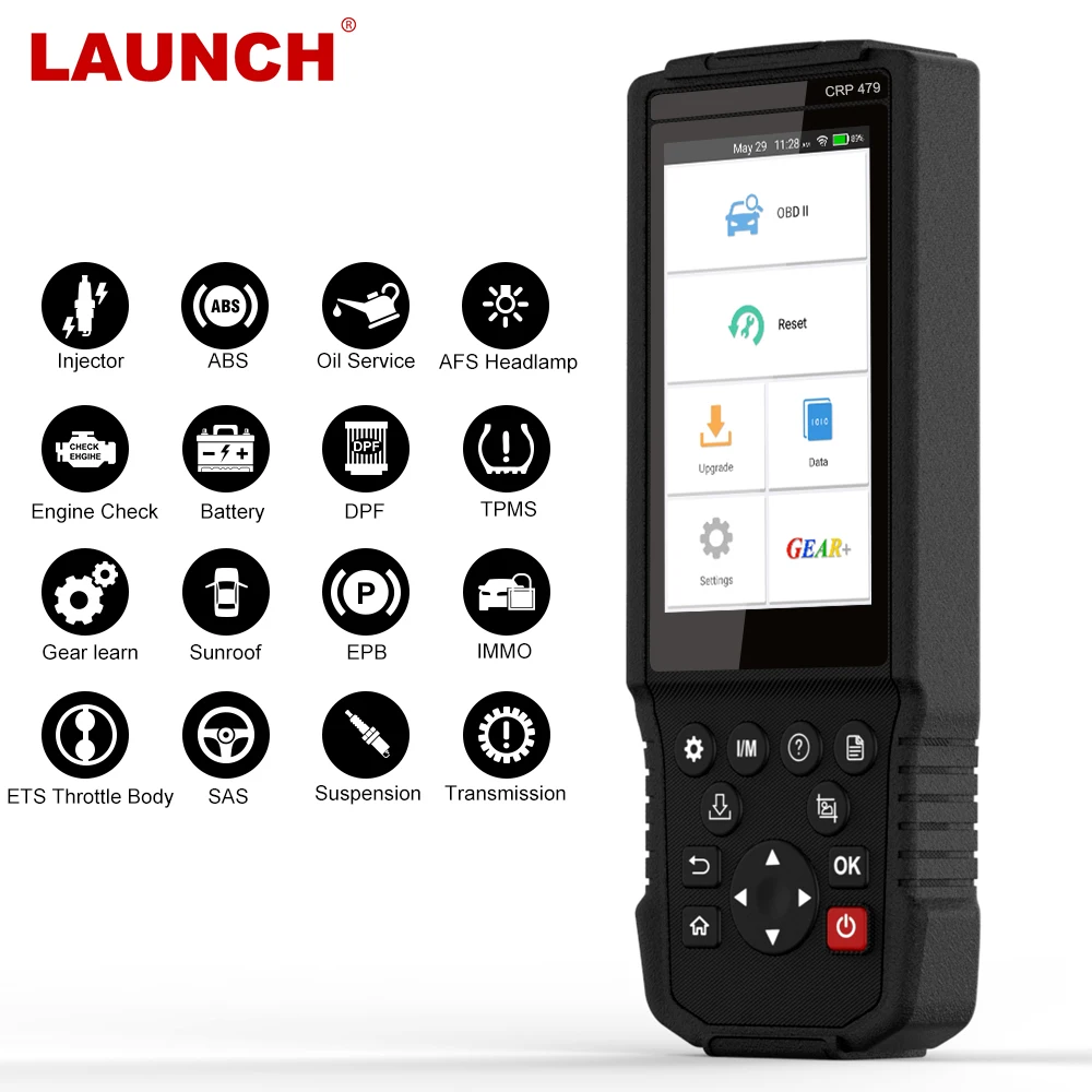 

LAUNCH X431 CRP479 Wifi OBD2 Automotive Scanner ABS Oil EPB TPMS DPF 15 Reset Service OBD Car Diagnostic Tool Code Reader ODB2