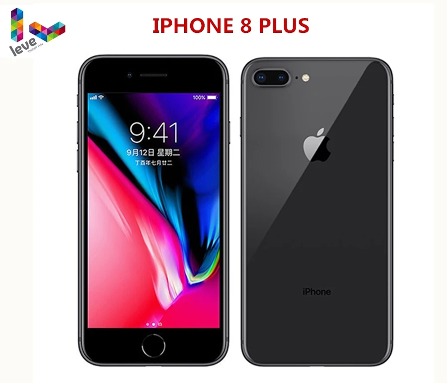 Разблокированный сотовый телефон Apple iphone 8 Plus 4G LTE 5 дюйма шестиядерный 3 Гб ОЗУ 64