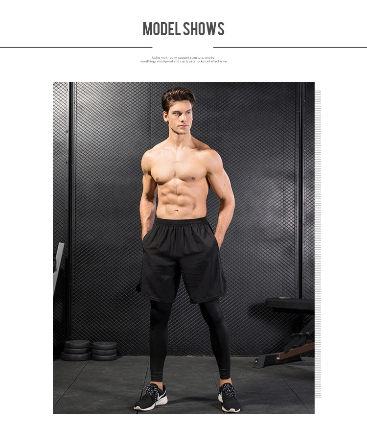 Men's Workout Leggings With Shorts