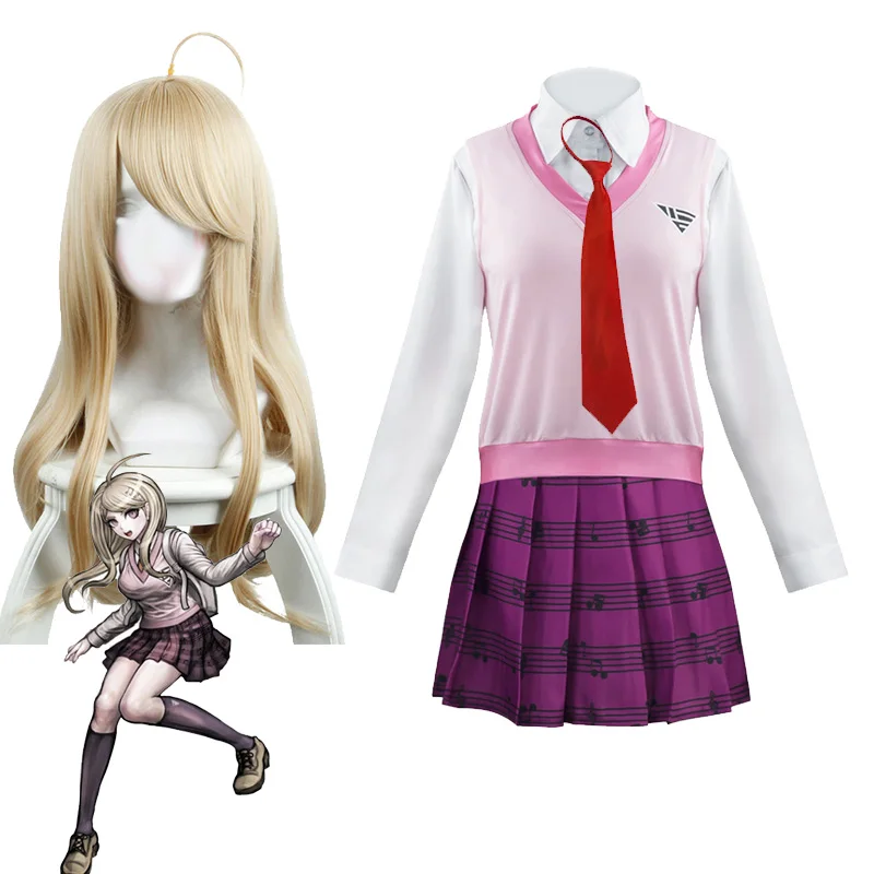 Парики Akamatsu для косплея Game Kaede Danganronpa V3 парики униформа JK костюмы школьницы |