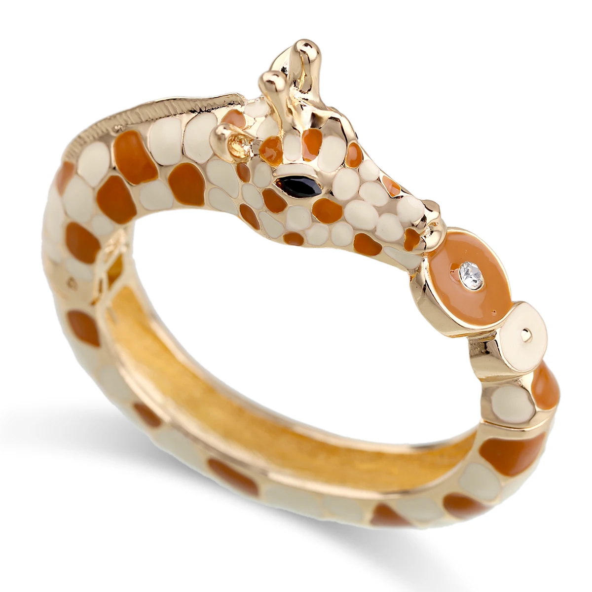 New Arrived Trendy Statement Enamel Bangle Cuff Bracelet Fashion Colorful Animal Zebra Bracelet Chunky Bangle for Women 2