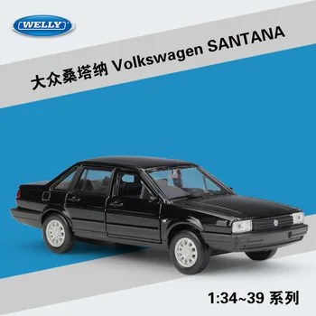 

Welly 1:36 Diecast Alloy Model Car Toy For VW SANTANA Metal Car Toy Model with Pull back function For Kids Gift with Box