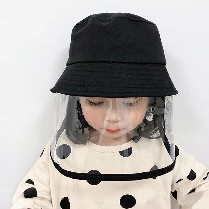 

Adult Children's Protective Hat Anti-fog Face Cover Face Hood Isolation Cap Anti-saliva Fisherman Hat Unisex Female 2020 Spring