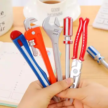 

1PC Hardware Vise Hammer Pens Ballpoint Pens For Kids Girls Gifts School Writing Supplies Novelty Stationery