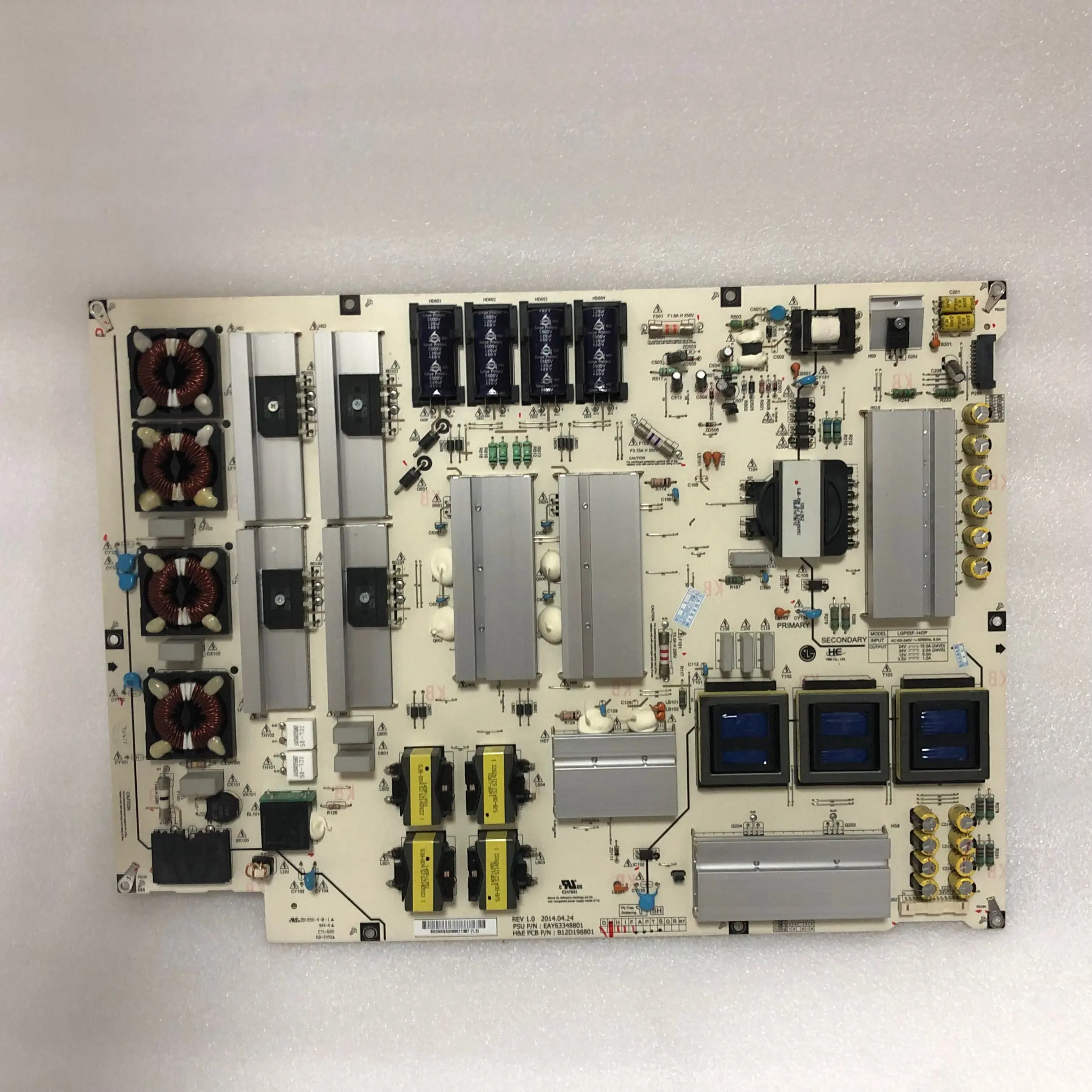 Placa Original do Poder para 55ec9300-ca Teste 100 Eay63348801 Lgp55f14op