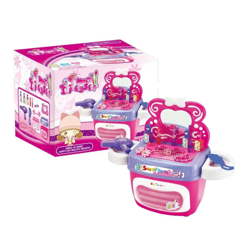 

Children Play House GIRL'S Princess Dresser Toy Set Cosmetic Box 3-6-Year-Old Dresser Makeup Toy