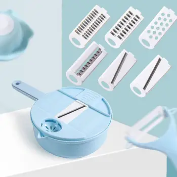 

9 IN 1 Multi-function EASY FOOD CHOPPER Blender 4 Blades Vegetable Slicer Cutter Carrot Grater Chopper Onion Potato Mandoli C0J4