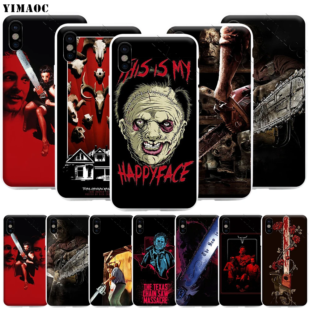 Чехол для телефона YIMAOC Leatherface Texas Chainsaw Massacre iPhone 11 Pro XS X XR Max 8 7 6 6S Plus SE 5S | Мобильные