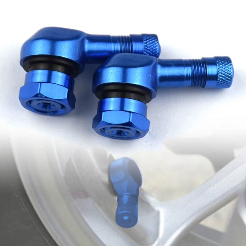 2x алюминиевый мотоцикл 90 градусов угол колеса шины стволовых бескамерных клапанов инструменты
