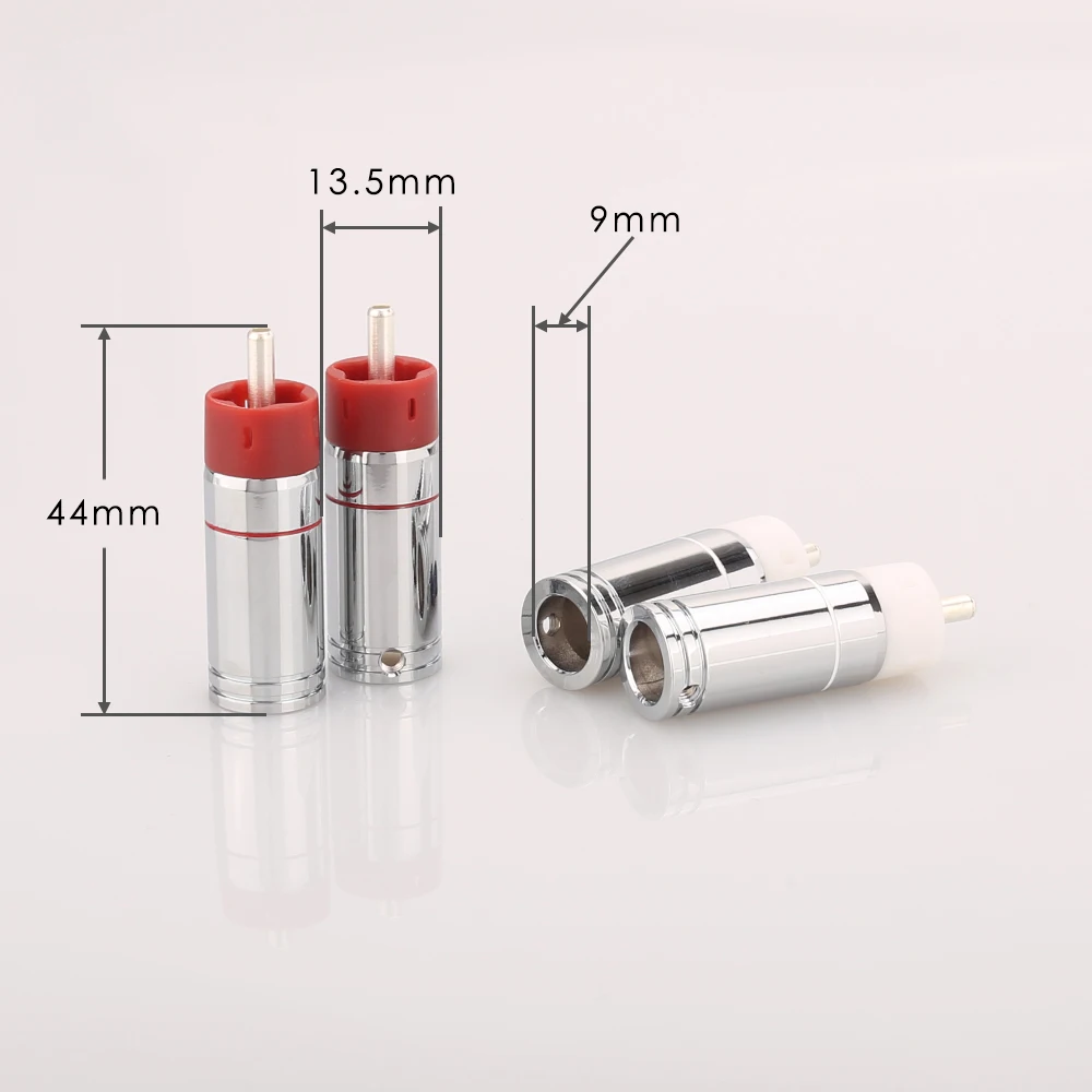 Star Line разъемы с серебряным покрытием 2 пары/4 шт.|tellurium copper|silver rca plugconnector |
