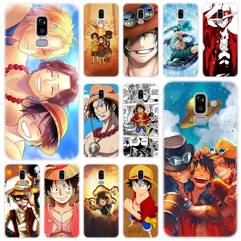Аниме One piece monkey d luffy ace zoro чехол для Samsung Galaxy J2 Pro J4 Plus J6 J7 Prime J8 2018 Core J3 2016 J5 2017 EU |