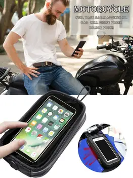 

7 Inch Mobile Cell Phone Case Oil Tank Package Motorcycle Fuel Tank Bag Navigation Bag Holder Bag Motor Magnetic