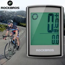 ROCKBROS bisiklet bilgisayar LCD arka bisiklet kablosuz hız göstergesi bilgisayar bisiklet kronometre yol MTB bisiklet kilometre sayacı