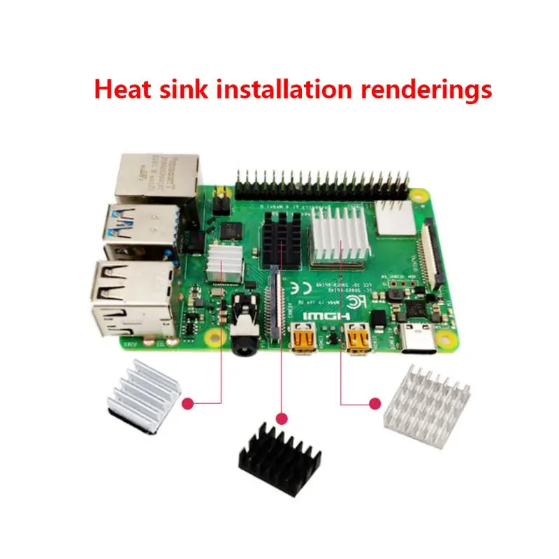 Макетная плата радиатора офисный компьютер процессор компоненты для Raspberry Pi 4B