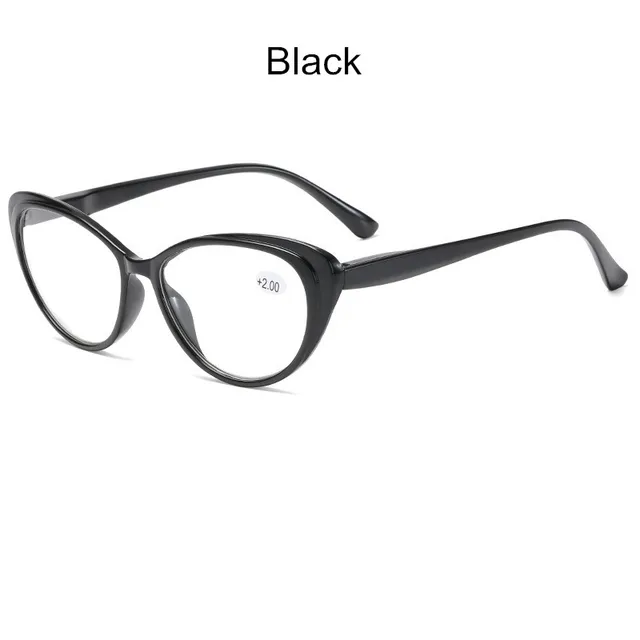 Fashion Cat Eye Women Reading Glasses Men Hyperopia Eyeglasses Computer Presbyopia Diopter +1.0+1.5+2.0+2.5+3.0+3.5+4.0 black